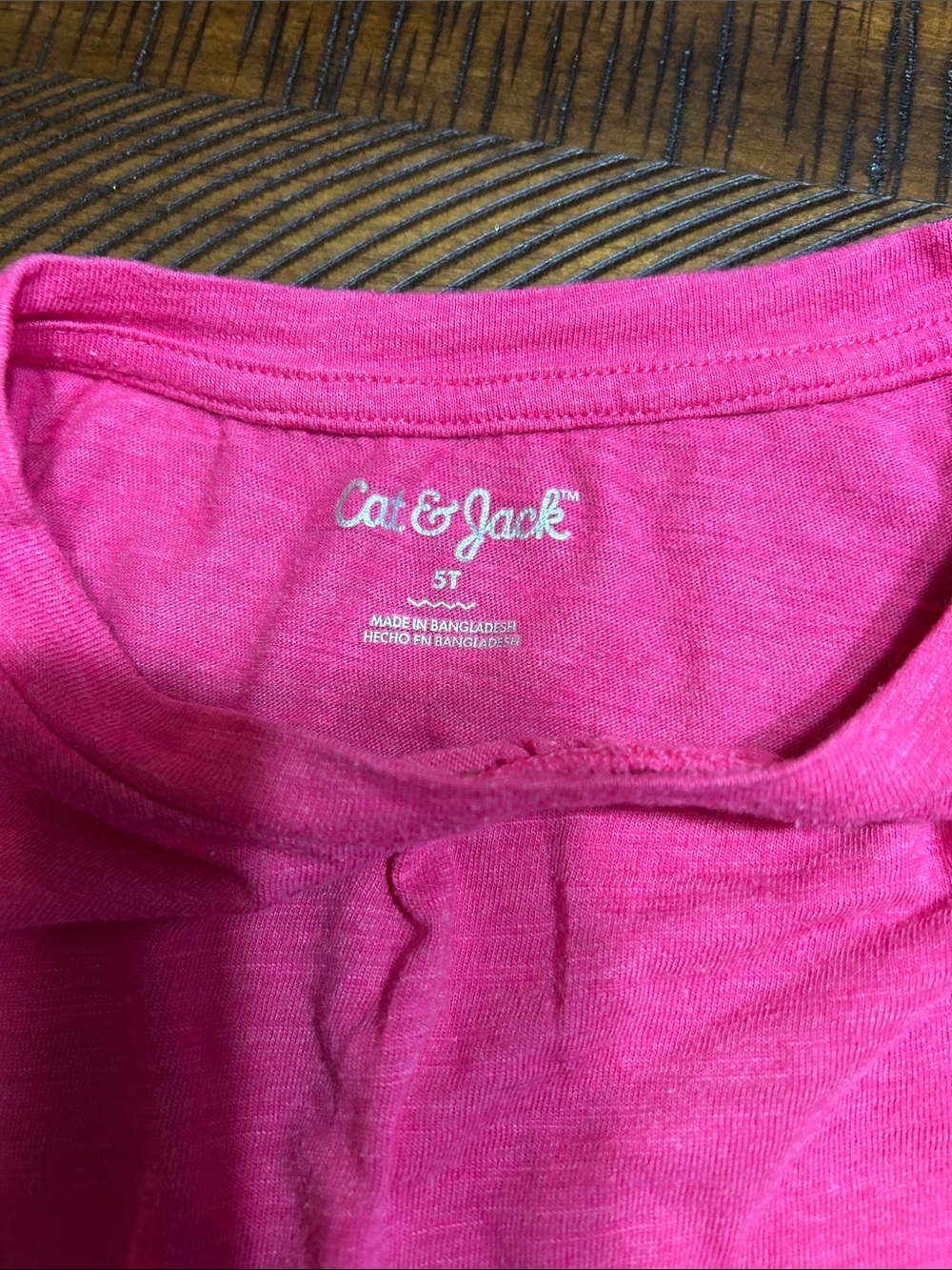 Girls' Hot Pink Long-Sleeve Tee - Picture 2 of 3